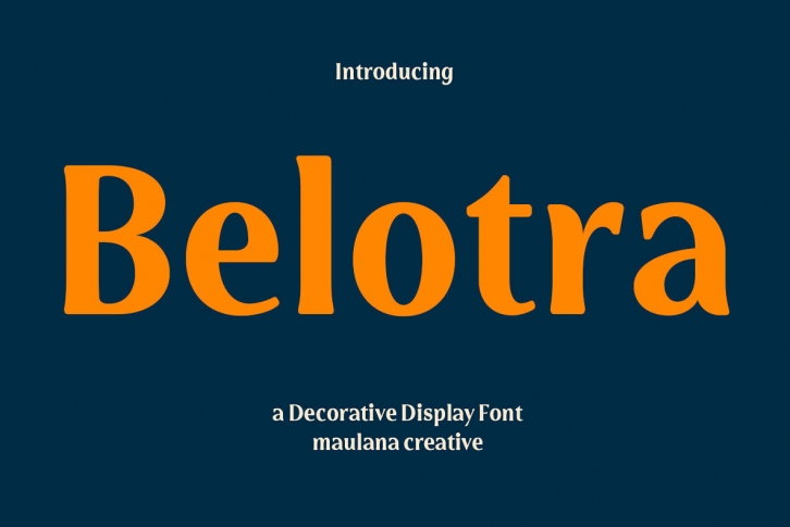 Belotra Font Font Download