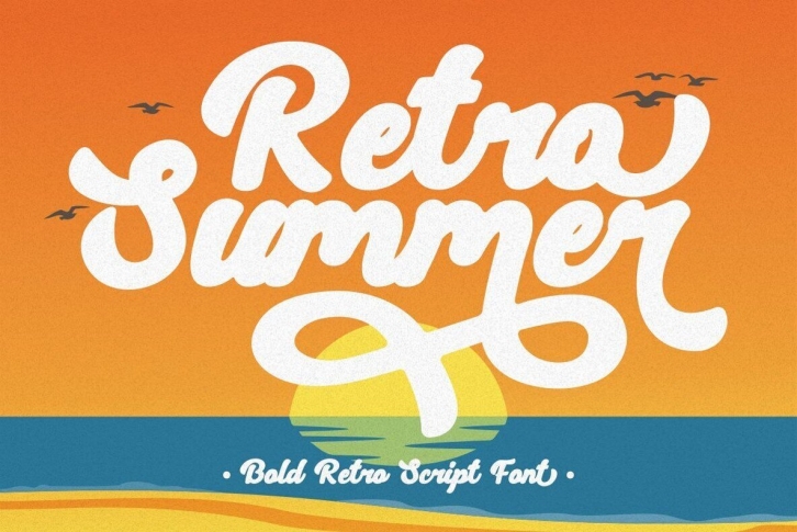 Retro Summer Font Font Download