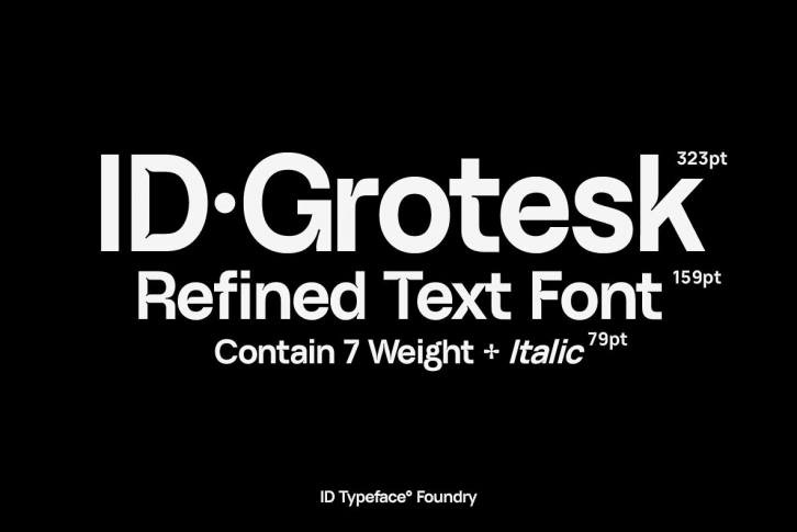 ID Grotesk Font Font Download