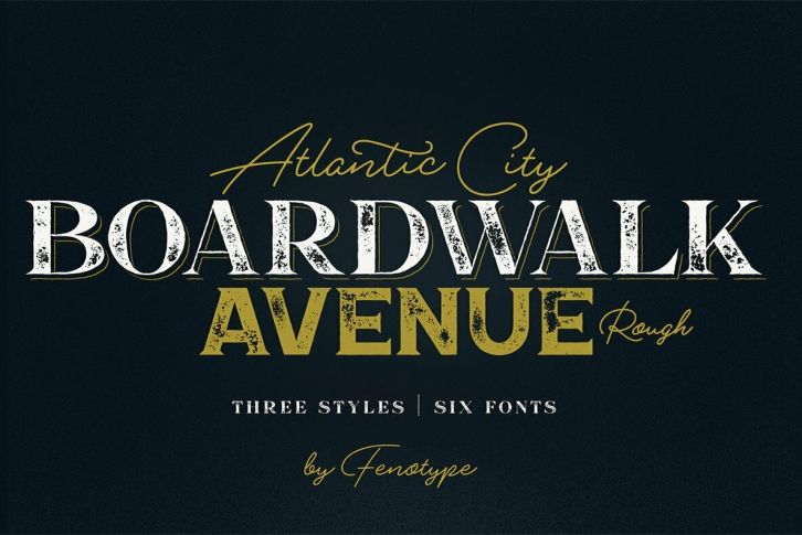 Boardwalk Avenue Rough Font Font Download