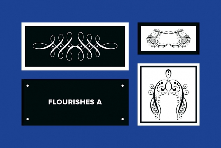 Flourishes A Font Font Download