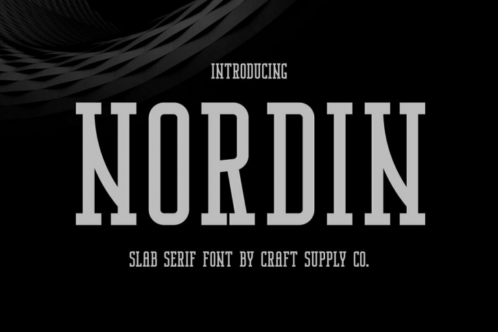 Nordin Slab Font Font Download