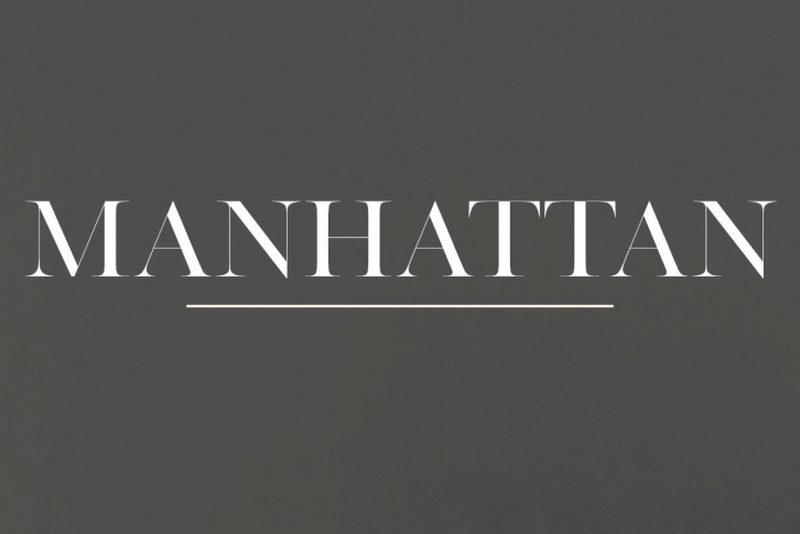 Manhattan Font Font Download