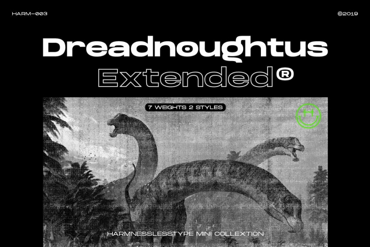 Dreadnoughtus Extended Font Font Download