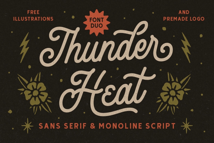 Thunder Heat Font Font Download