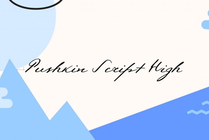 Pushkin Script High Font Font Download