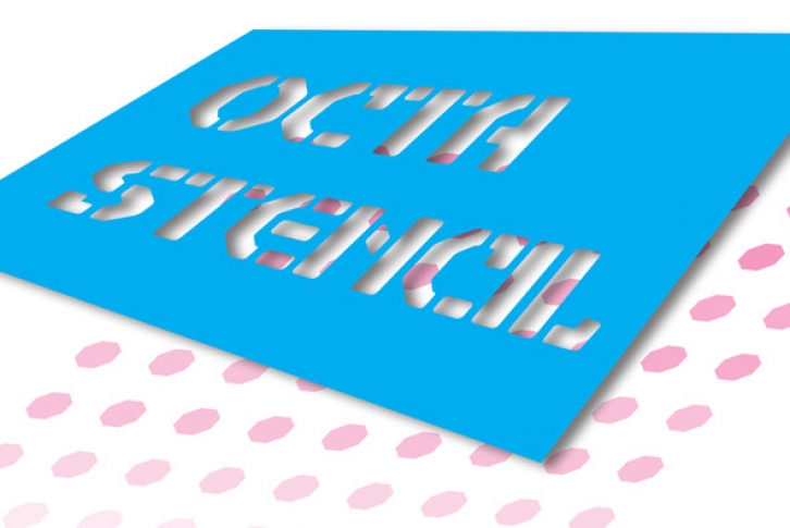 Octa Stencil Font Font Download