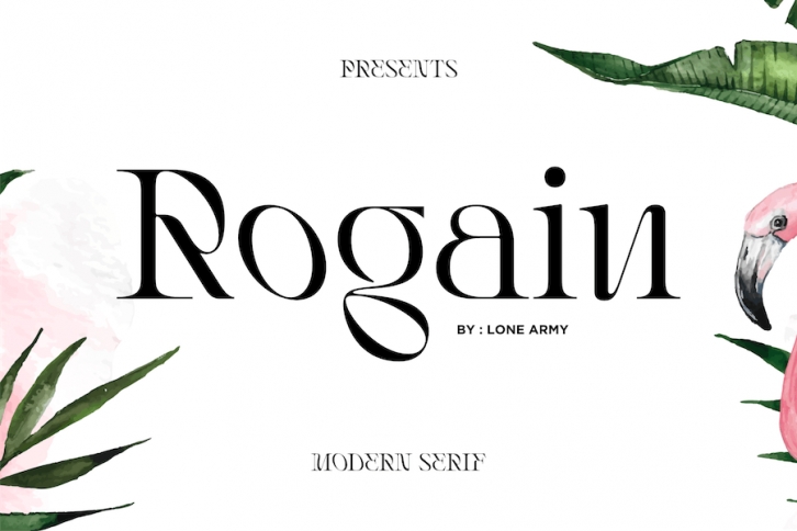 Rogain - Modern Serif Font Font Download