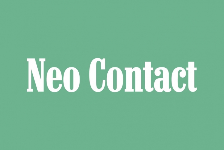 Neo Contact Marlboro Font Font Download