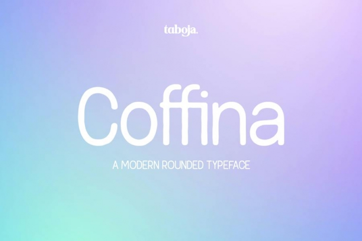 Coffina - Rounded and Rough Typeface Font Download