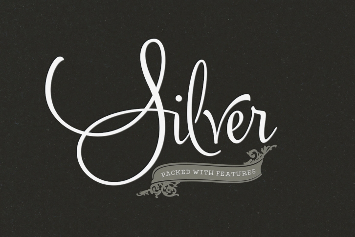 Silver Font Font Download