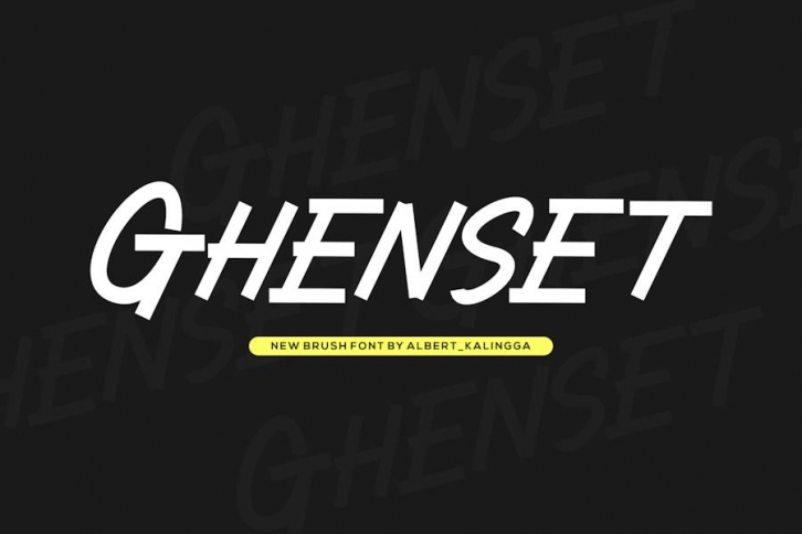 Ghenset Font Download