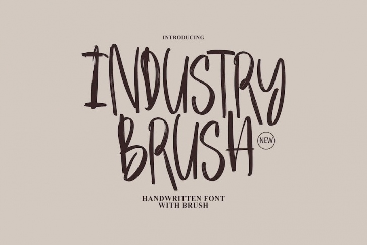 Industry - Handwritten Brush Font Download