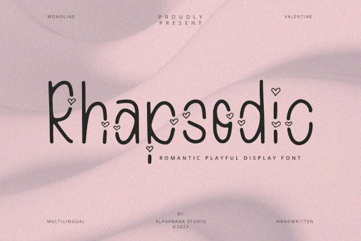 Rhapsodic Font Download