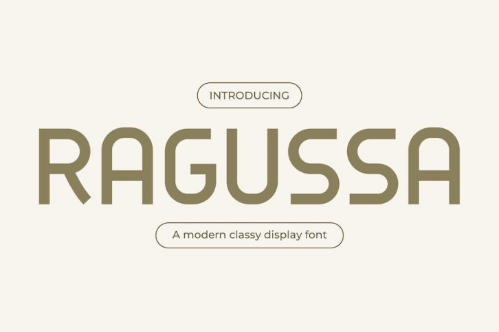 Ragussa - Modern classic elegance Font Font Download