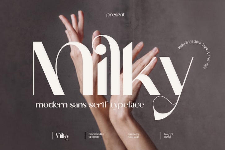 Milky -  Elegant Display Font Font Download