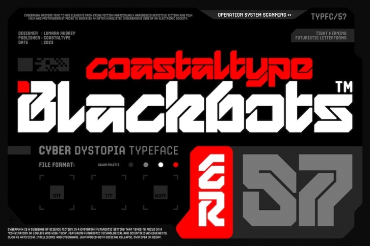 Blackbots Cyber Dystopia Typeface Font Download