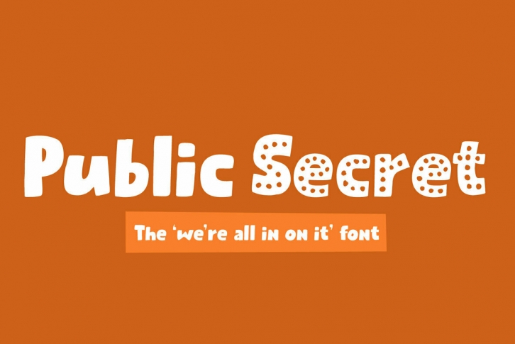 Public Secret Font Font Download