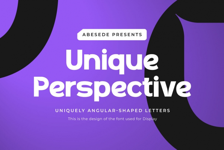 Unique Perspective Font Font Download