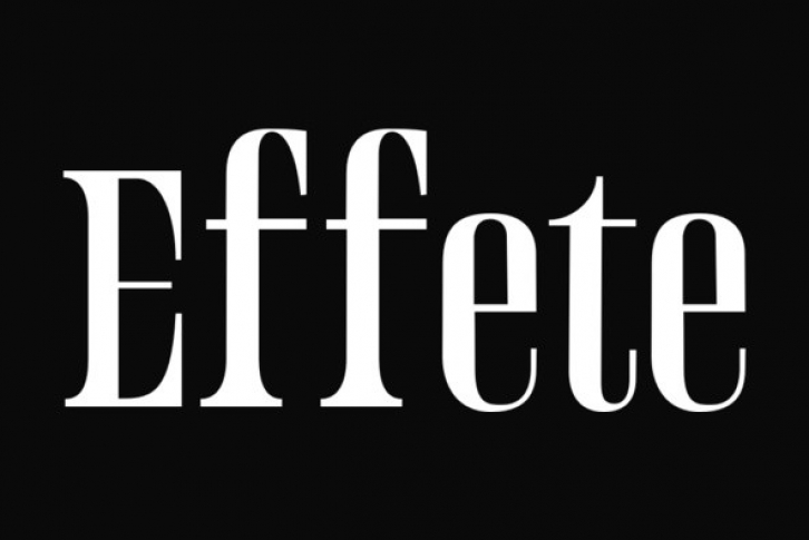 Effete Font Font Download