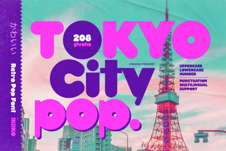 Tokyo City Pop Font Font Download