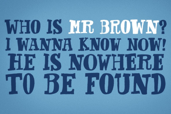 Mr Brown Font Font Download