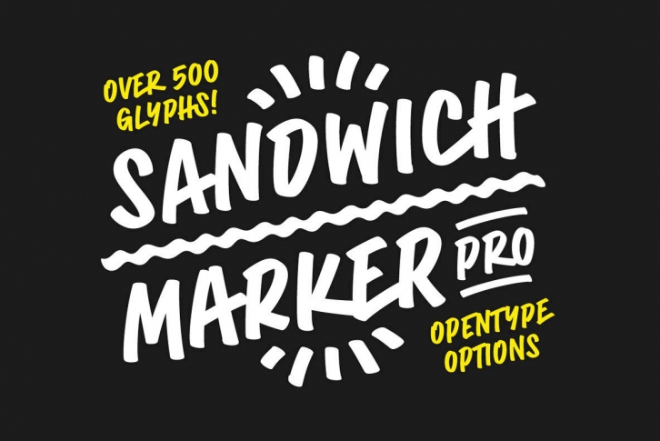 Sandwich Marker Pro Font Font Download