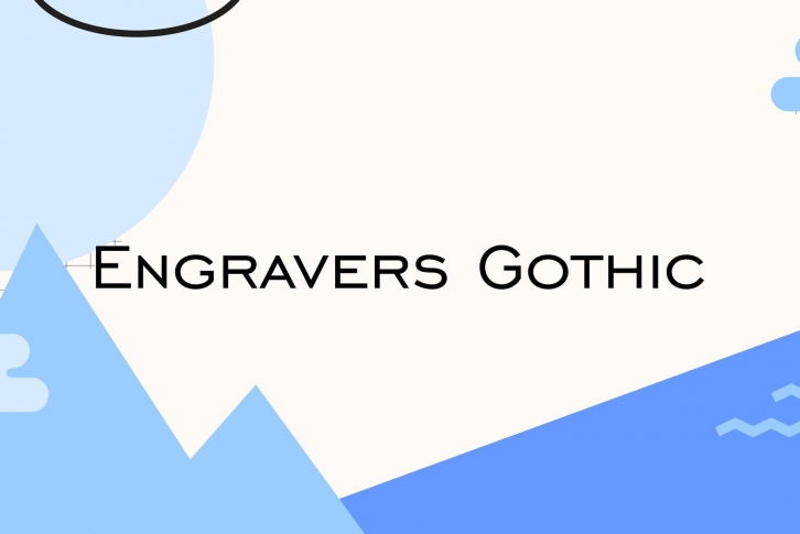 Engravers Gothic Font Font Download