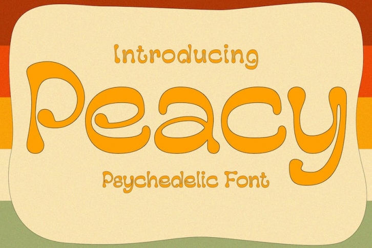 Peacy – Psychedelic Font Font Download