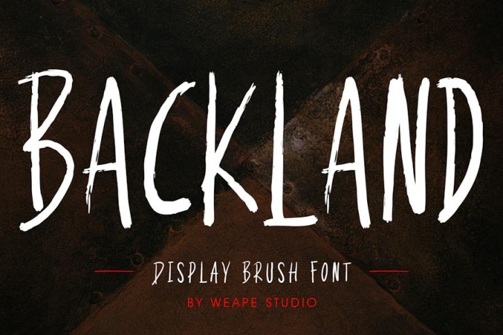 Backland - Display Brush Font Font Download