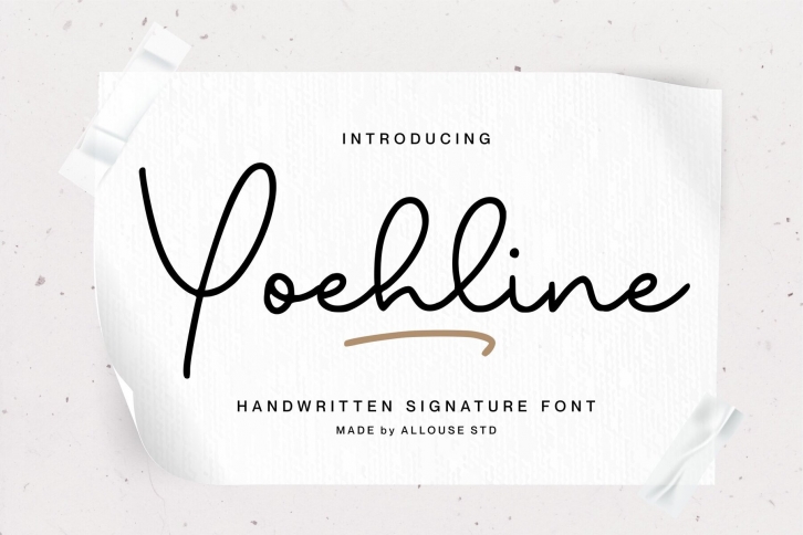 Yoehline Font Font Download