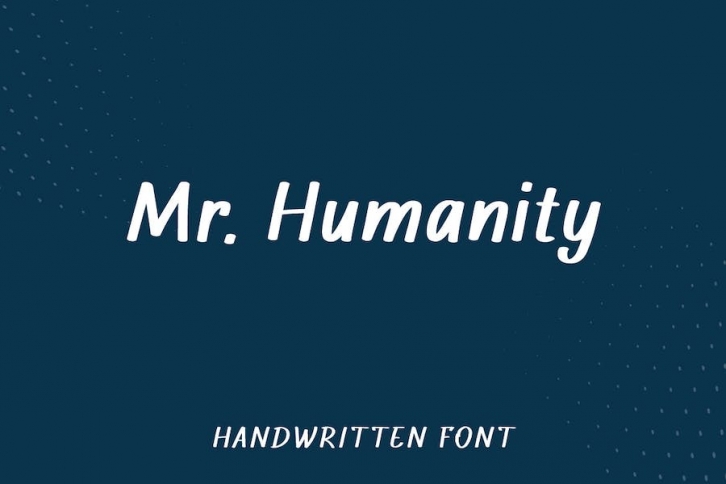 Mr. Humanity - Small Handwritten Font Font Download