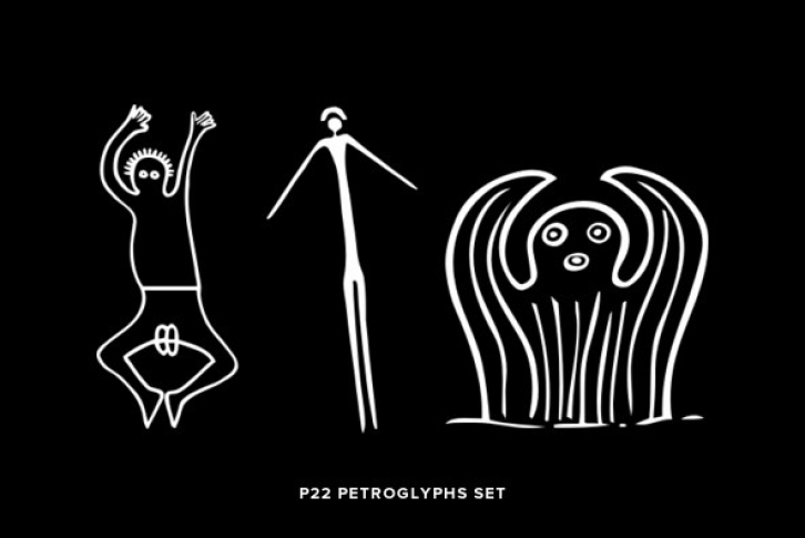 P22 Petroglyphs Set Font Font Download