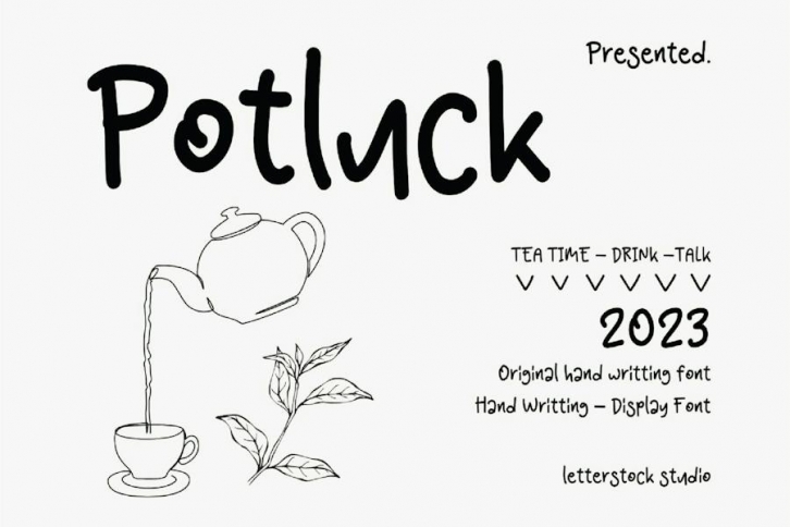 Potluck Font Download