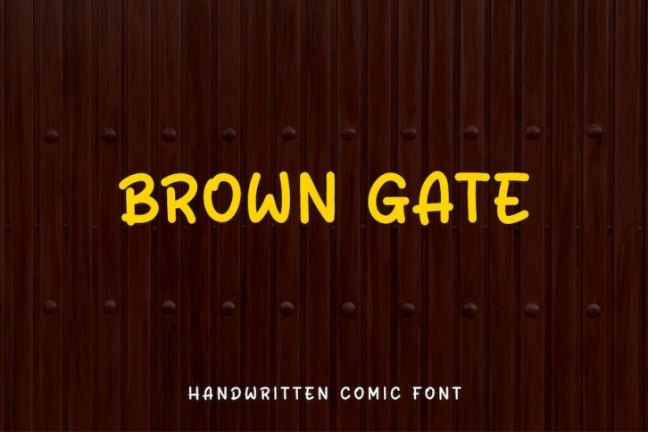 Brown Gate - Handwritten Comic Font Font Download