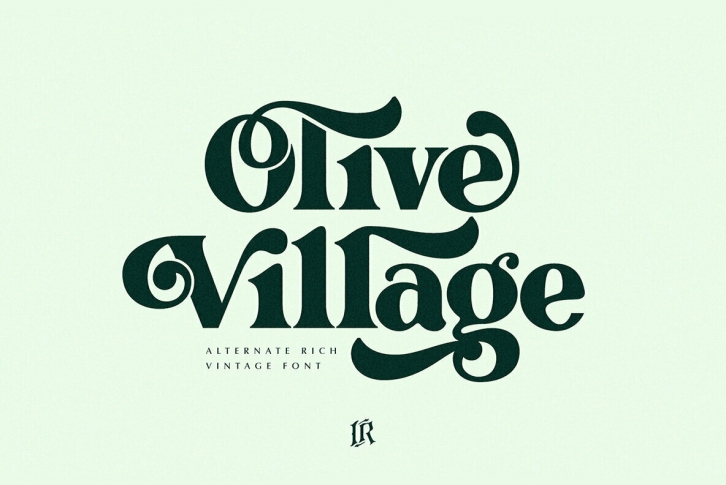 Olive Village Font Font Download