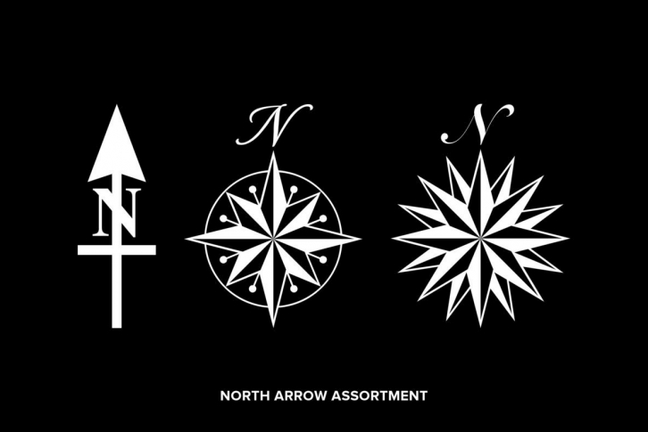 North Arrow Assortment Font Font Download