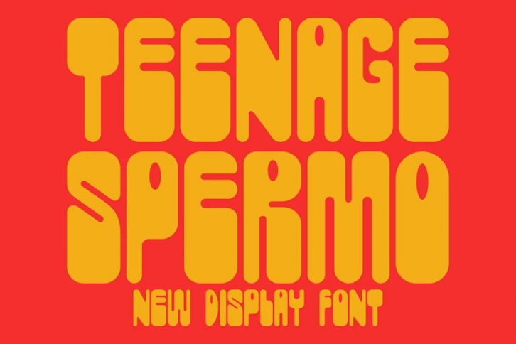 TF Spermo - Display Font Font Download