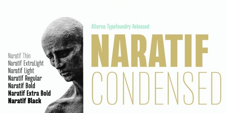 Naratif Condensed Font Font Download