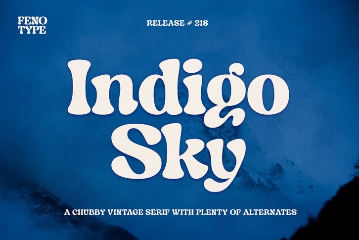 Indigo Sky Font Font Download