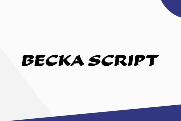 Becka Script Font Font Download