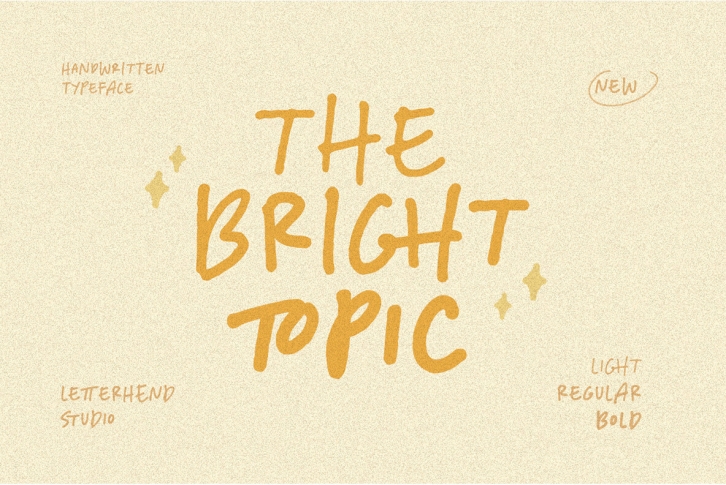 The Bright Topic Font Font Download