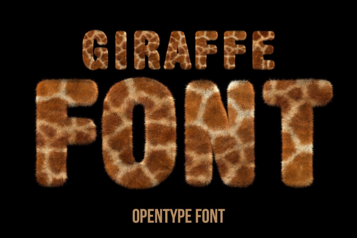 Giraffe SVG Font Font Download