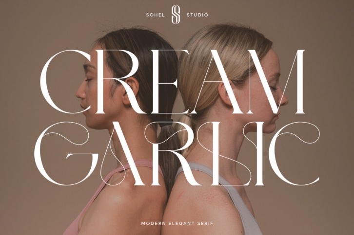 Cream Garlic Font Font Download