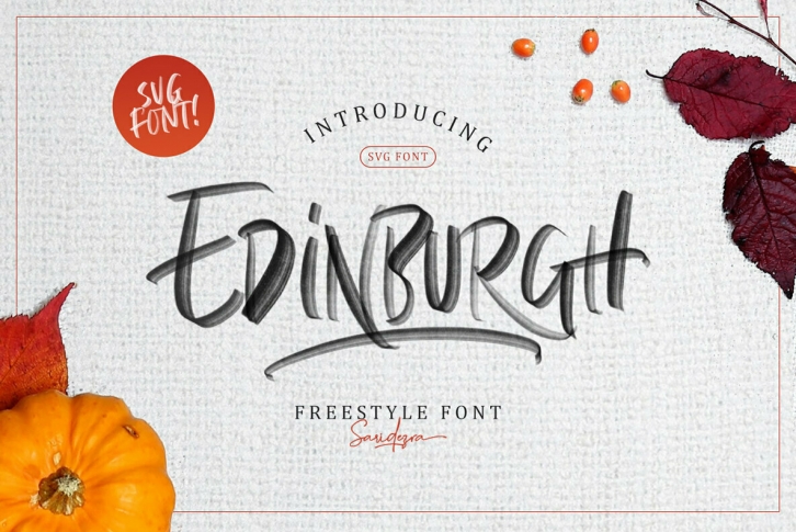 Edinburgh SVG Font Font Download