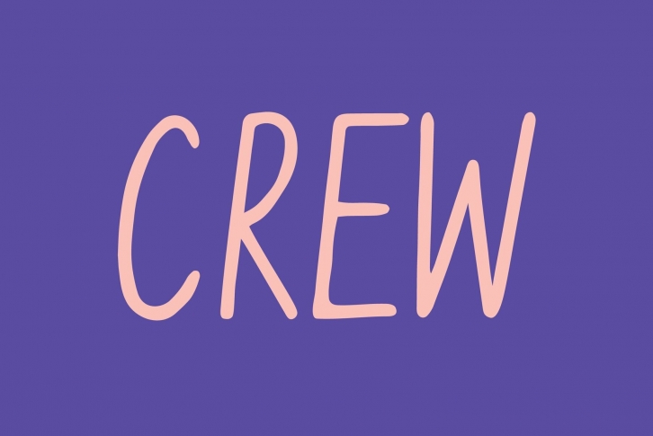 YWFT Crew Font: The Creative Blend of Urban and Natural Charm Font Download