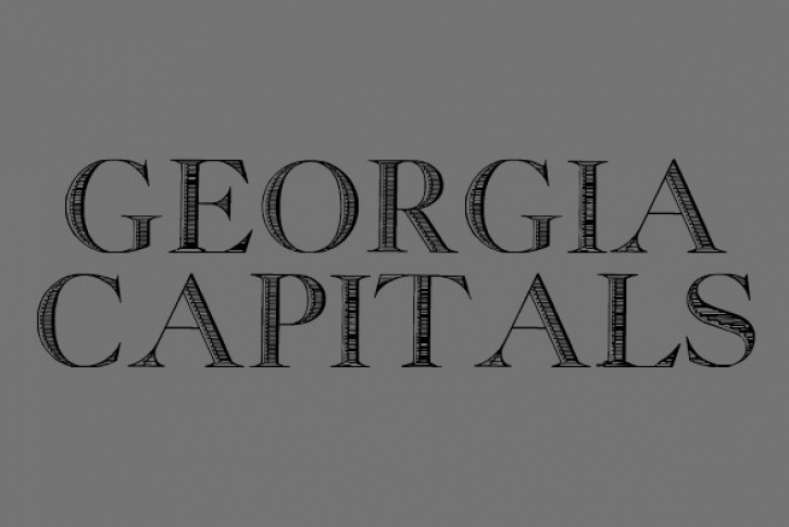 Georgia Capitals Font Font Download