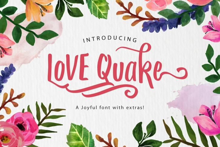 Love Quake Font Font Download