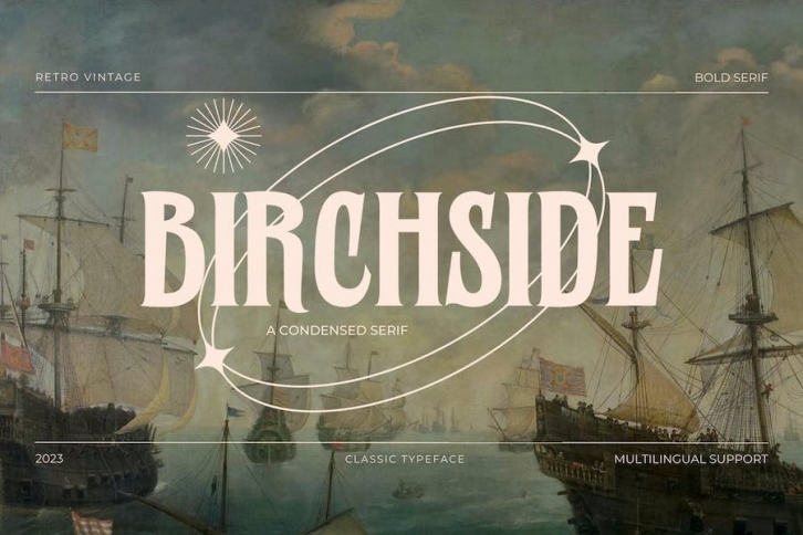 Birchside - A Condensed Serif Font Download