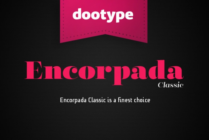 Encorpada Classic Font Font Download